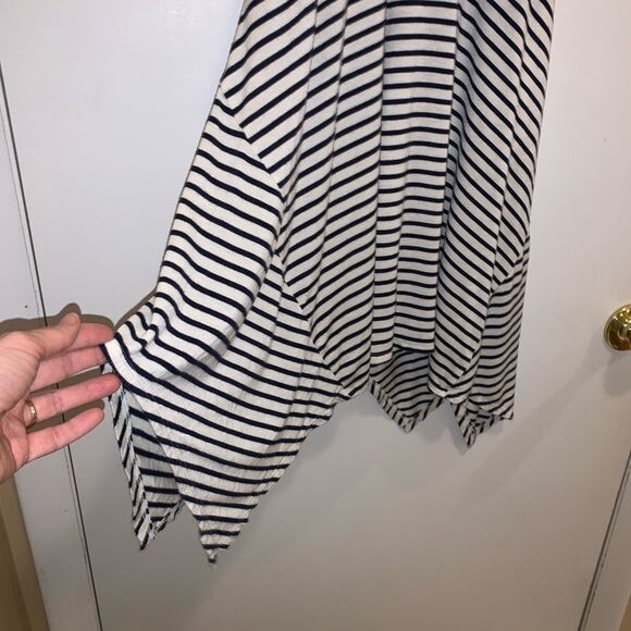 😊 3/$30 Maurices dress black & white stripes sleeveless Sz XS has POCKETS - Picture 5 of 12